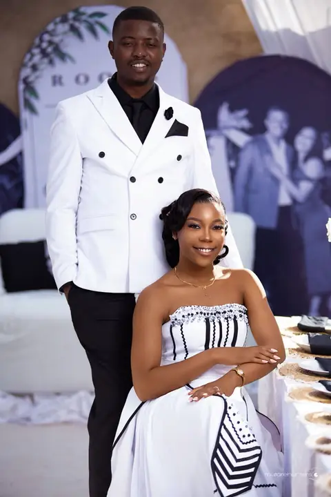 Panashe and Shantel at their roora