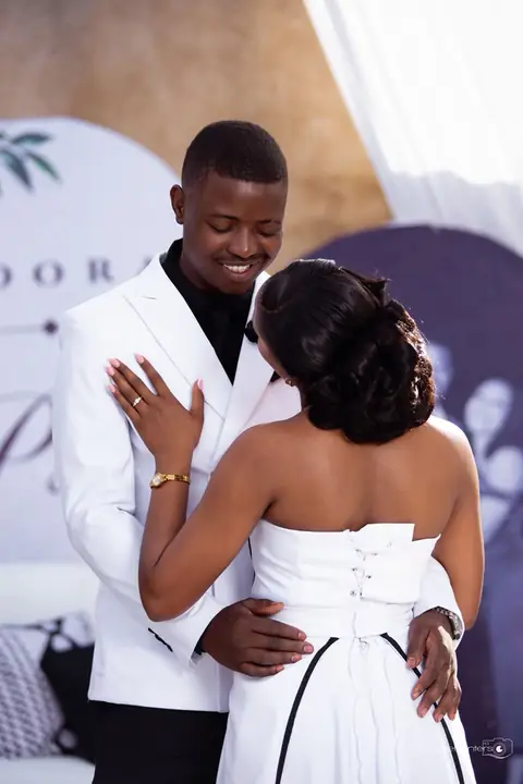 Panashe and Shantel at their roora